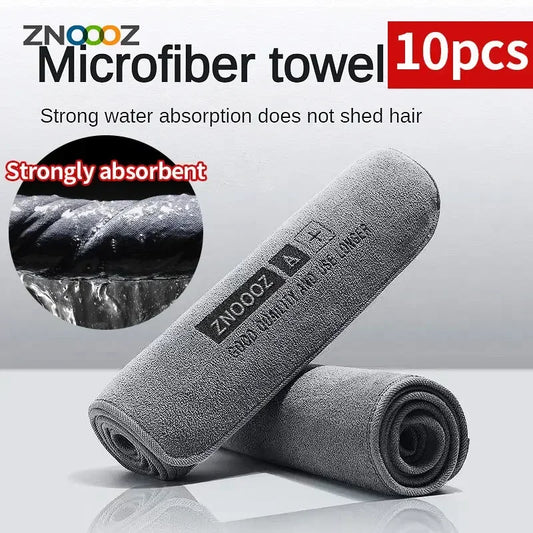 10pcs/5pcs/3pcs High-end Microfiber Auto Wash Towel Car Cleaning Drying Cloth Hemming Car Care Cloth Detailing Car Wash Towel